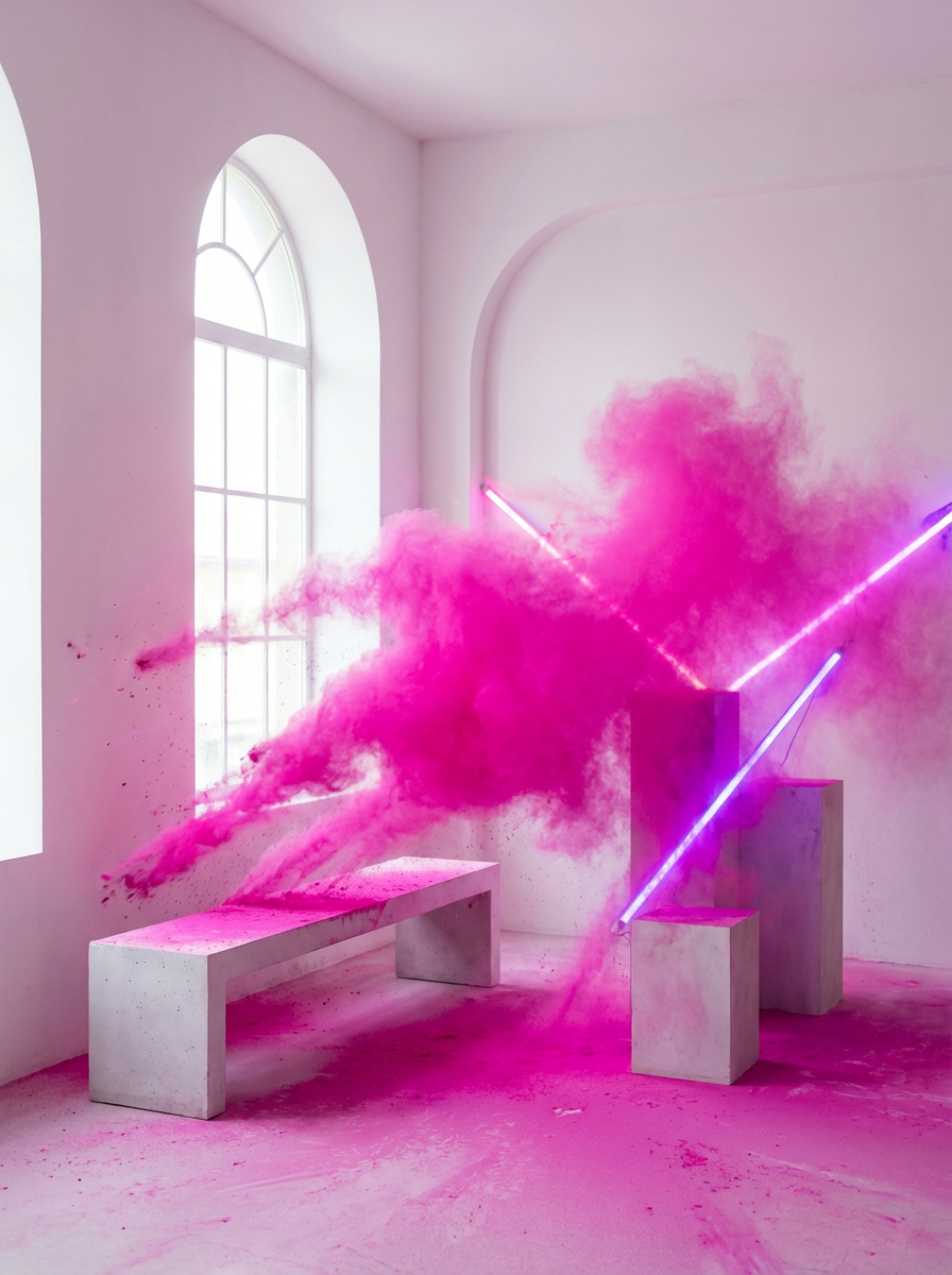 Surreal fashion editorial style branding